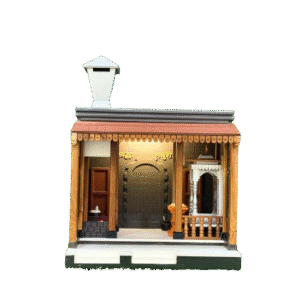 Dwarkamai sacred miniature transparent view, complete architectural details